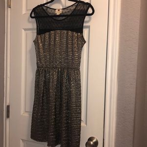 Metallic Sleeveless Dress